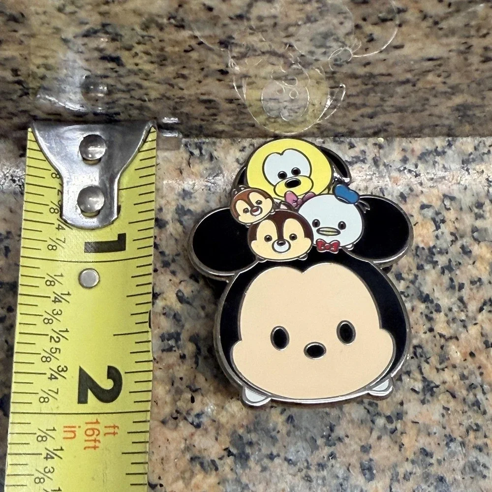 Disney Parks Tsum Tsum Mickey Pluto Donald Chip Dale Slider Trading Pin 2015